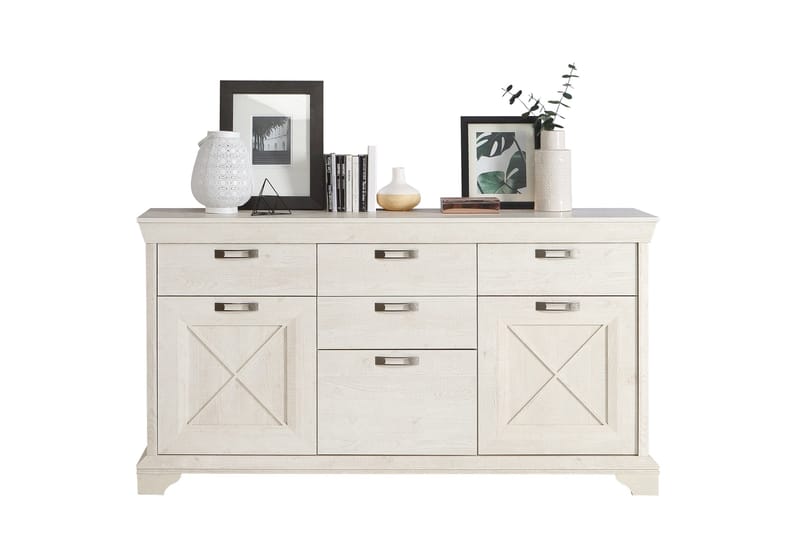 Hurlston Highboard 178 cm - Vit - Förvaring - Förvaringsmöbler - Skänkar & sideboards