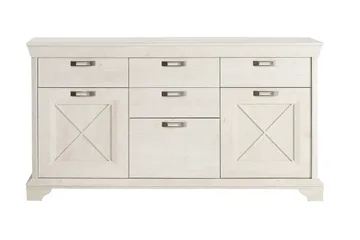Hurlston Highboard 178 cm - Vit - Förvaring - Förvaringsmöbler - Skänkar & sideboards