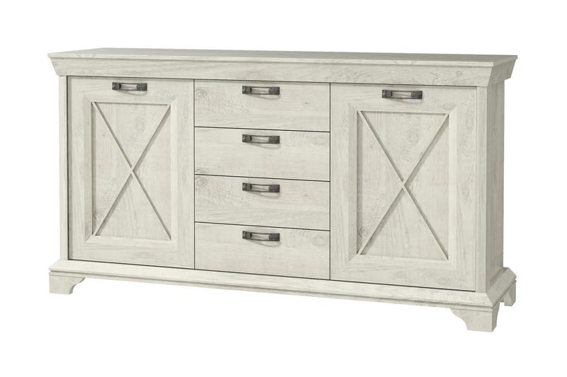 Hurlston Highboard 178 cm - Vit - Förvaring - Förvaringsmöbler - Skänkar & sideboards