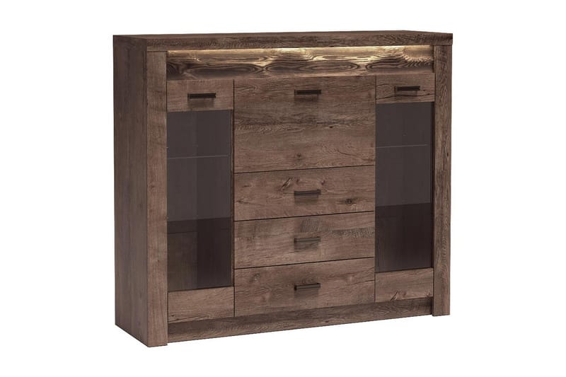 INDIANAPOLIS Skänk 137x42x122 cm - Brun - Skänkar & sideboards