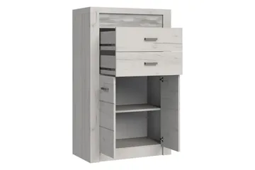Indianapolis Skänk 76x42x127 cm - Beige/Brun - Förvaring - Förvaringsmöbler - Skänkar & sideboards