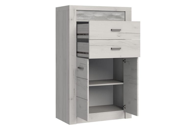 Indianapolis Skänk 76x42x127 cm - Beige/Brun - Förvaring - Förvaringsmöbler - Skänkar & sideboards