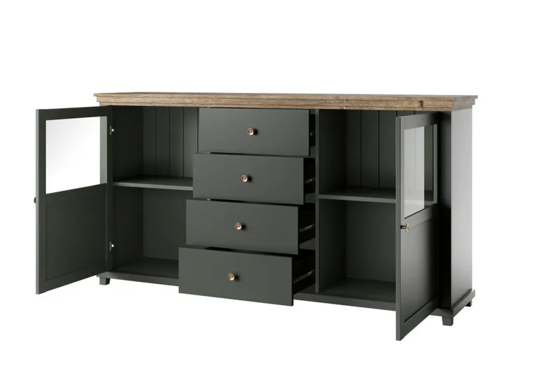 Ivreri Sideboard 42x181 cm - Khaki/Natur - Förvaring - Förvaringsmöbler - Skänkar & sideboards