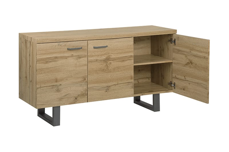JENIVA Skänk med 3 Dörrar Trä/Natur - Förvaring - Förvaringsmöbler - Skänkar & sideboards