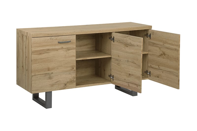 JENIVA Skänk med 3 Dörrar Trä/Natur - Förvaring - Förvaringsmöbler - Skänkar & sideboards