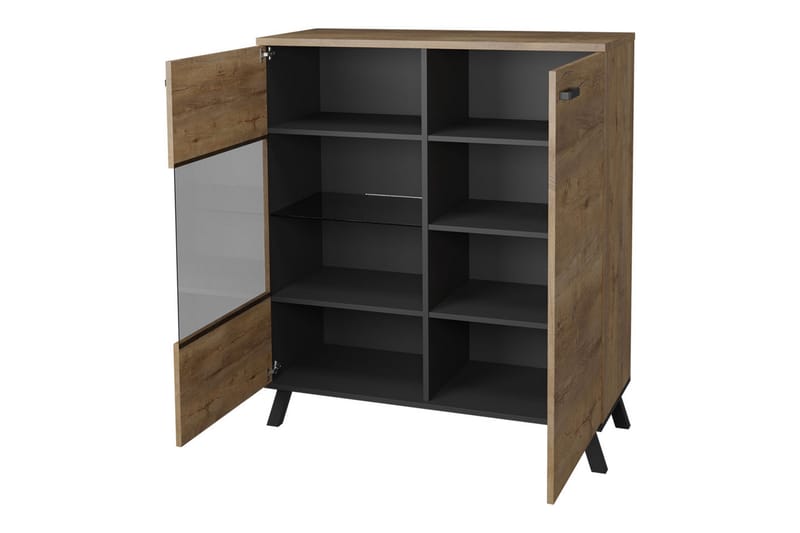 JOHN Skänk 101x40x121 cm - Beige/Svart - Förvaring - Förvaringsmöbler - Skänkar & sideboards