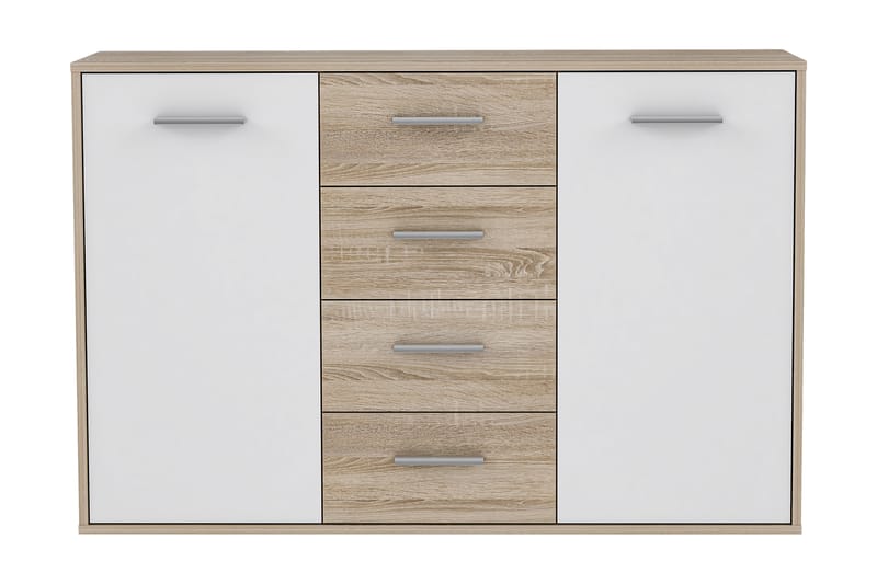 JUNAH Skänk 34x123 cm Brun/Vit - Förvaring - Förvaringsmöbler - Skänkar & sideboards