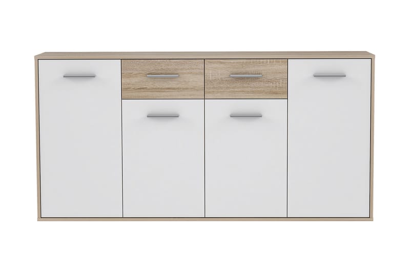 JUNAH Skänk 34x162 cm Brun/Vit - Förvaring - Förvaringsmöbler - Skänkar & sideboards