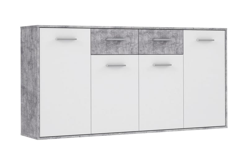 JUNAH Skänk 34x162 cm Vit - Grå - Förvaring - Förvaringsmöbler - Skänkar & sideboards