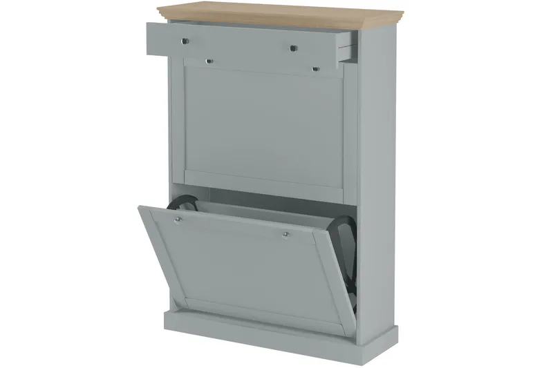 Jundapah Skänk 80x30 cm - Grå/Brun - Förvaring - Förvaringsmöbler - Skänkar & sideboards