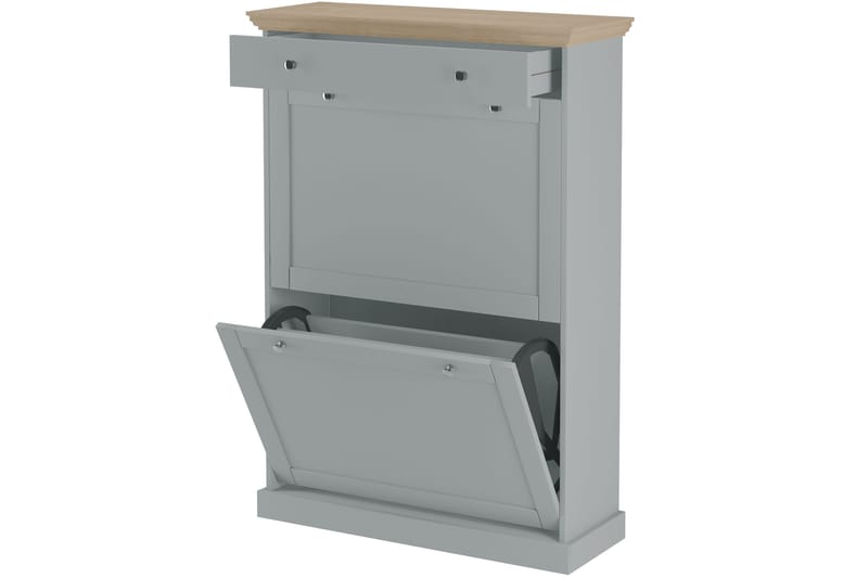 Jundapah Skänk 80x30 cm - Grå/Brun - Förvaring - Förvaringsmöbler - Skänkar & sideboards