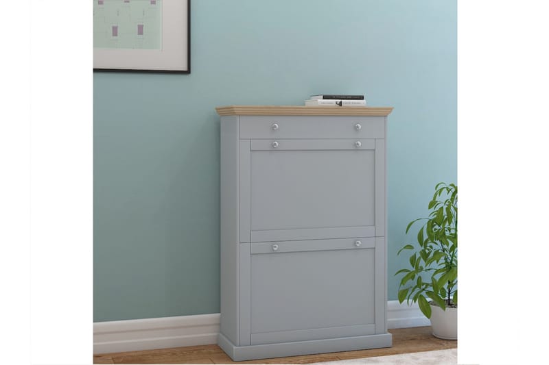 Jundapah Skänk 80x30 cm, Grå/Brun