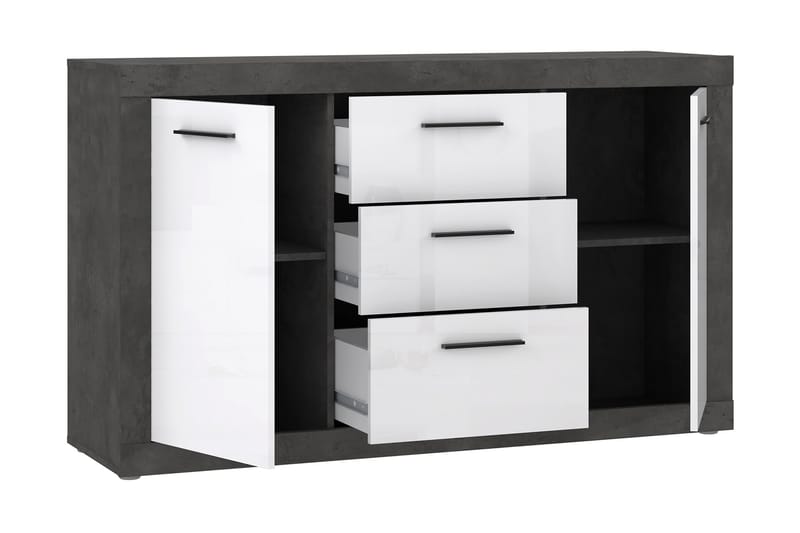 KALOYAN Tv-bänk 193 cm Grå/Vit - Förvaring - Förvaringsmöbler - Skänkar & sideboards