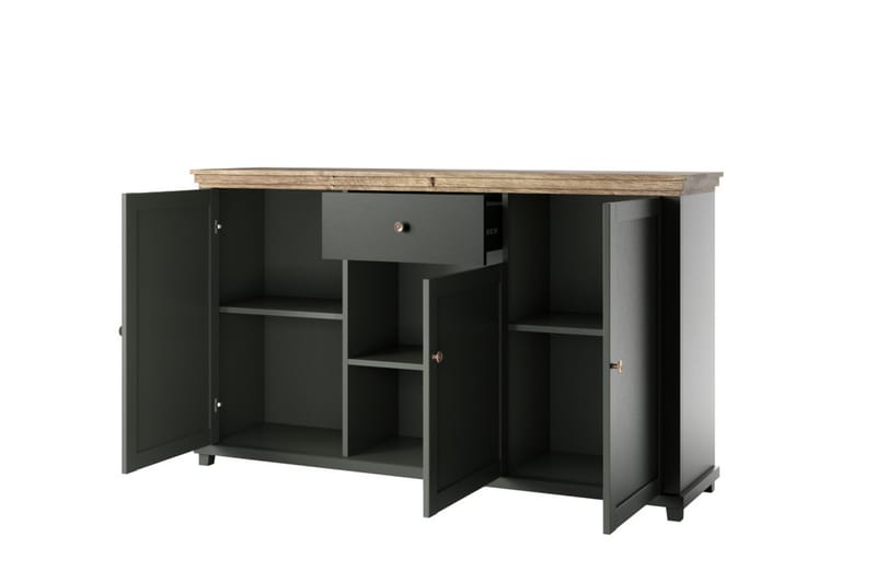 KENSTONE Sideboard 42x160 cm  Khaki/Natur - Förvaring - Förvaringsmöbler - Skänkar & sideboards