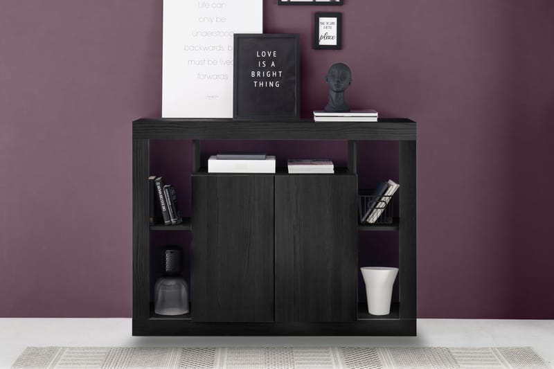 KNIPTON Sideboard 42x134x102 cm Svart - Förvaring - Förvaringsmöbler - Skänkar & sideboards
