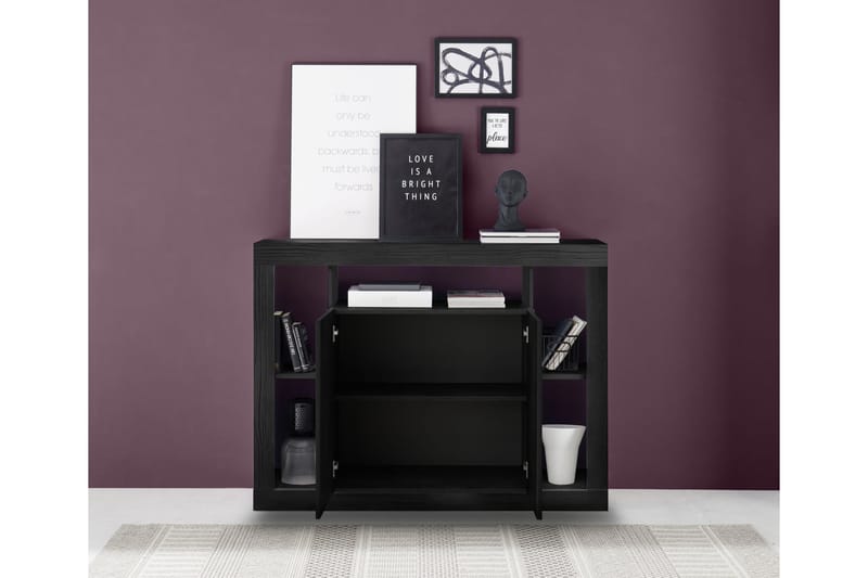KNIPTON Sideboard 42x134x102 cm Svart - Förvaring - Förvaringsmöbler - Skänkar & sideboards