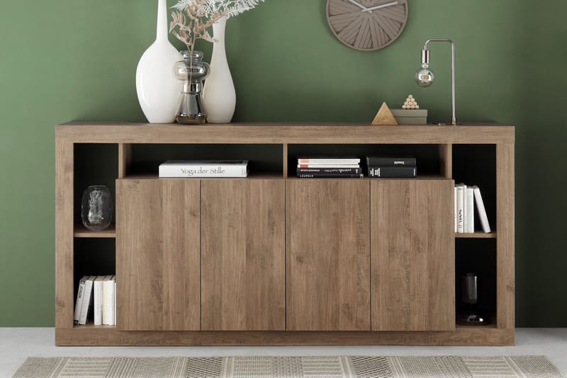 KNIPTON Sideboard 42x210x102 cm Brun - Förvaring - Förvaringsmöbler - Skänkar & sideboards
