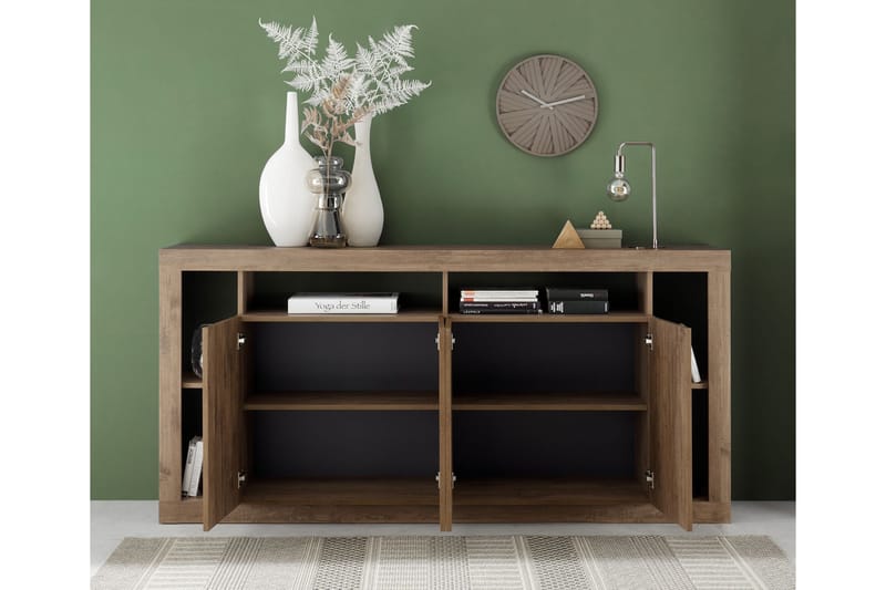 KNIPTON Sideboard 42x210x102 cm Brun - Förvaring - Förvaringsmöbler - Skänkar & sideboards