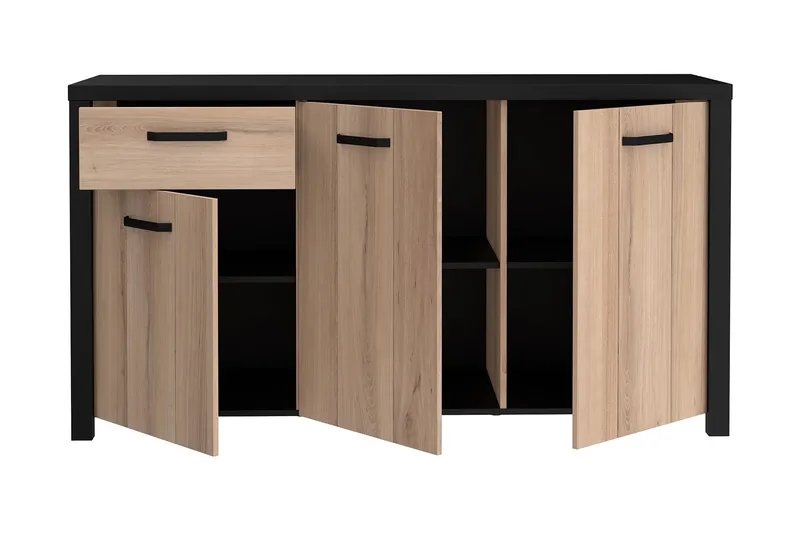 Konitsa Sideboard 52x160 cm - Brun/Svart - Förvaring - Förvaringsmöbler - Skänkar & sideboards