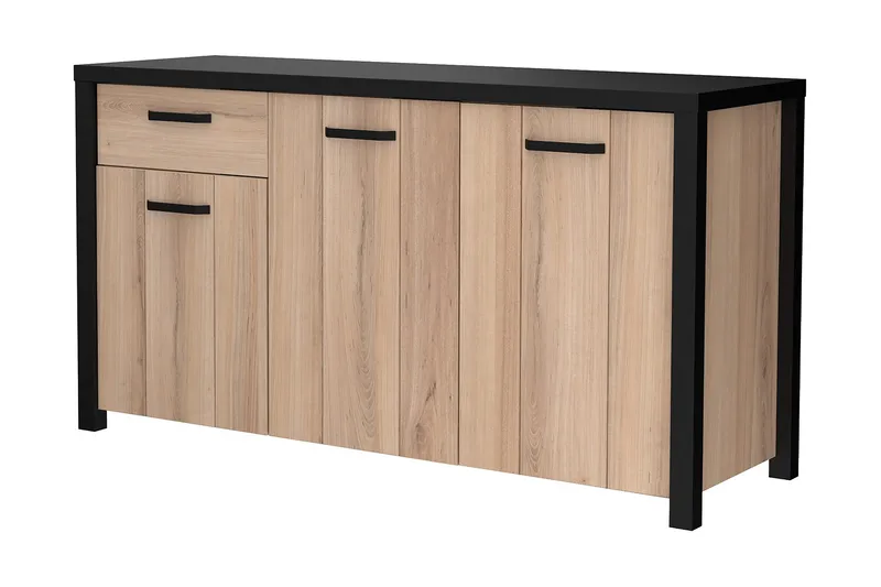 Konitsa Sideboard 52x160 cm - Brun/Svart - Förvaring - Förvaringsmöbler - Skänkar & sideboards