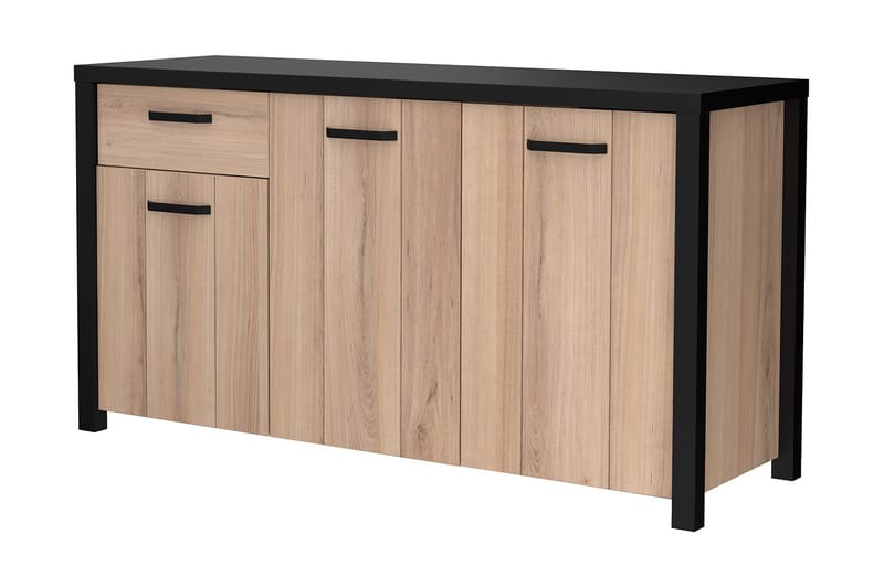 Konitsa Sideboard 52x160 cm - Brun/Svart - Förvaring - Förvaringsmöbler - Skänkar & sideboards