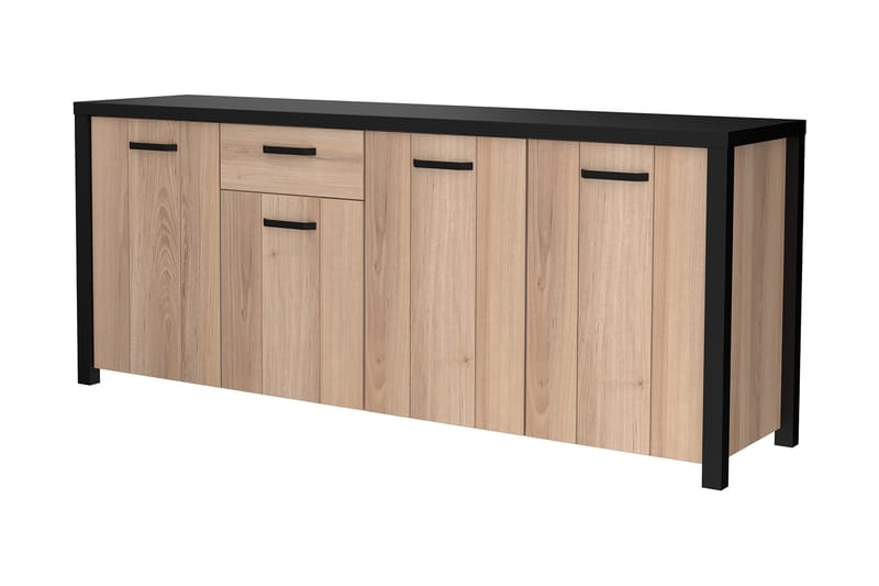 Konitsa Sideboard 52x210 cm - Brun/Svart - Förvaring - Förvaringsmöbler - Skänkar & sideboards