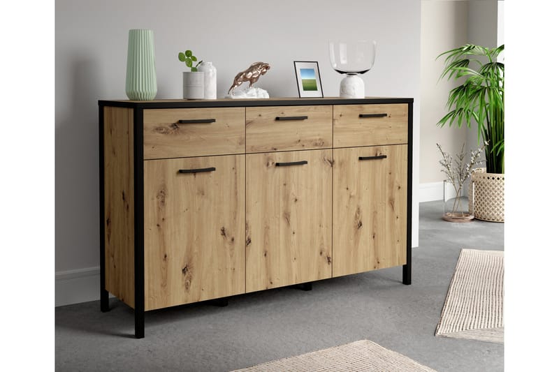 Koufalia Sideboard 40x140 cm - Brun/Svart - Förvaring - Förvaringsmöbler - Skänkar & sideboards