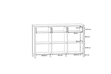 Koufalia Sideboard 40x140 cm - Brun/Svart - Förvaring - Förvaringsmöbler - Skänkar & sideboards