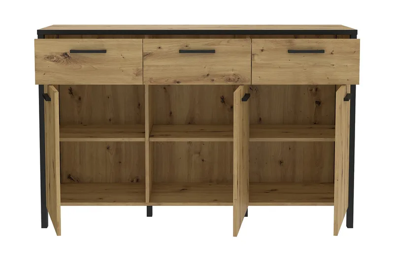 Koufalia Sideboard 40x140 cm - Brun/Svart - Förvaring - Förvaringsmöbler - Skänkar & sideboards