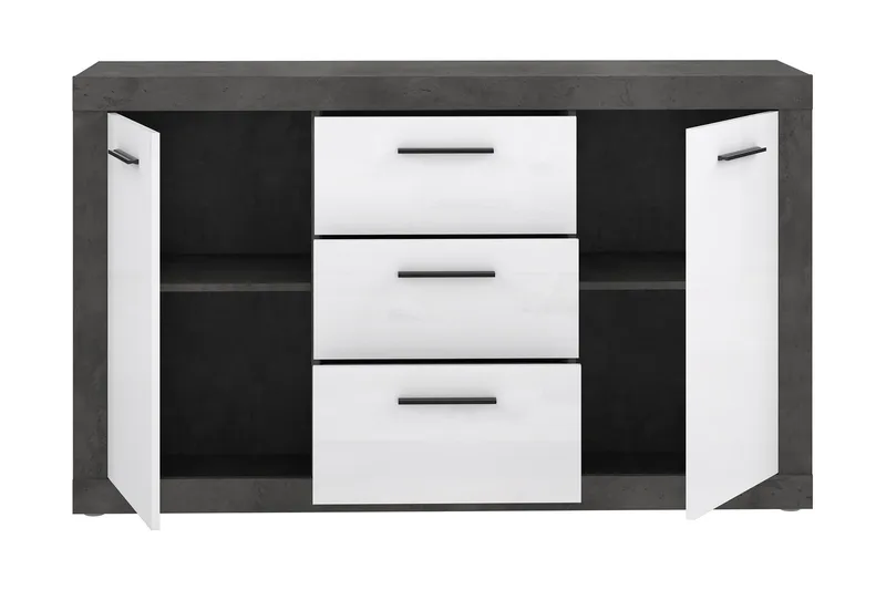 Kranea Sideboard 41x143 cm - Grå/Vit - Förvaring - Förvaringsmöbler - Skänkar & sideboards