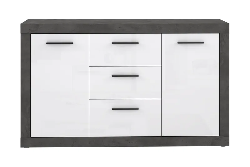 Kranea Sideboard 41x143 cm - Grå/Vit - Förvaring - Förvaringsmöbler - Skänkar & sideboards