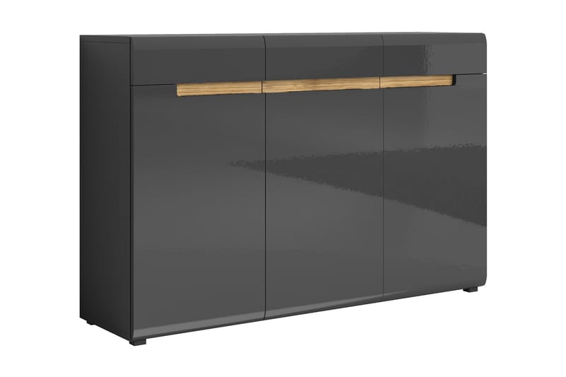 KYZIN Sideboard 137x92 cm  Grå/Svart - Förvaring - Förvaringsmöbler - Skänkar & sideboards