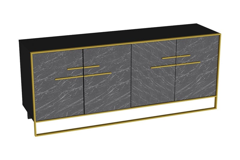 LANGSTRAAT Sidobord 180 cm Guld/Svart - Förvaring - Förvaringsmöbler - Skänkar & sideboards