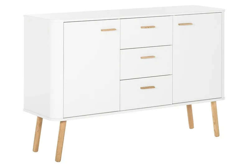 Lausanne Sideboard 136x40 cm - Vit/Natur - Förvaring - Förvaringsmöbler - Skänkar & sideboards