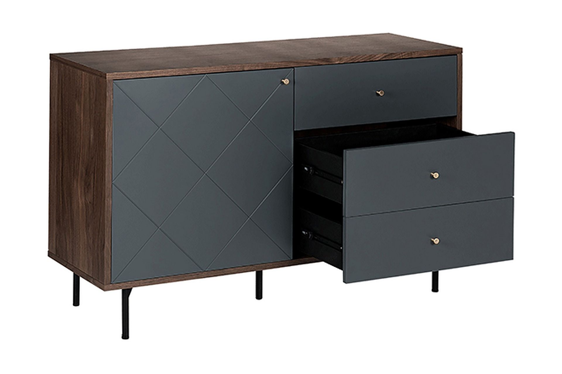 LECLERC Skänk Grå - Förvaring - Förvaringsmöbler - Skänkar & sideboards