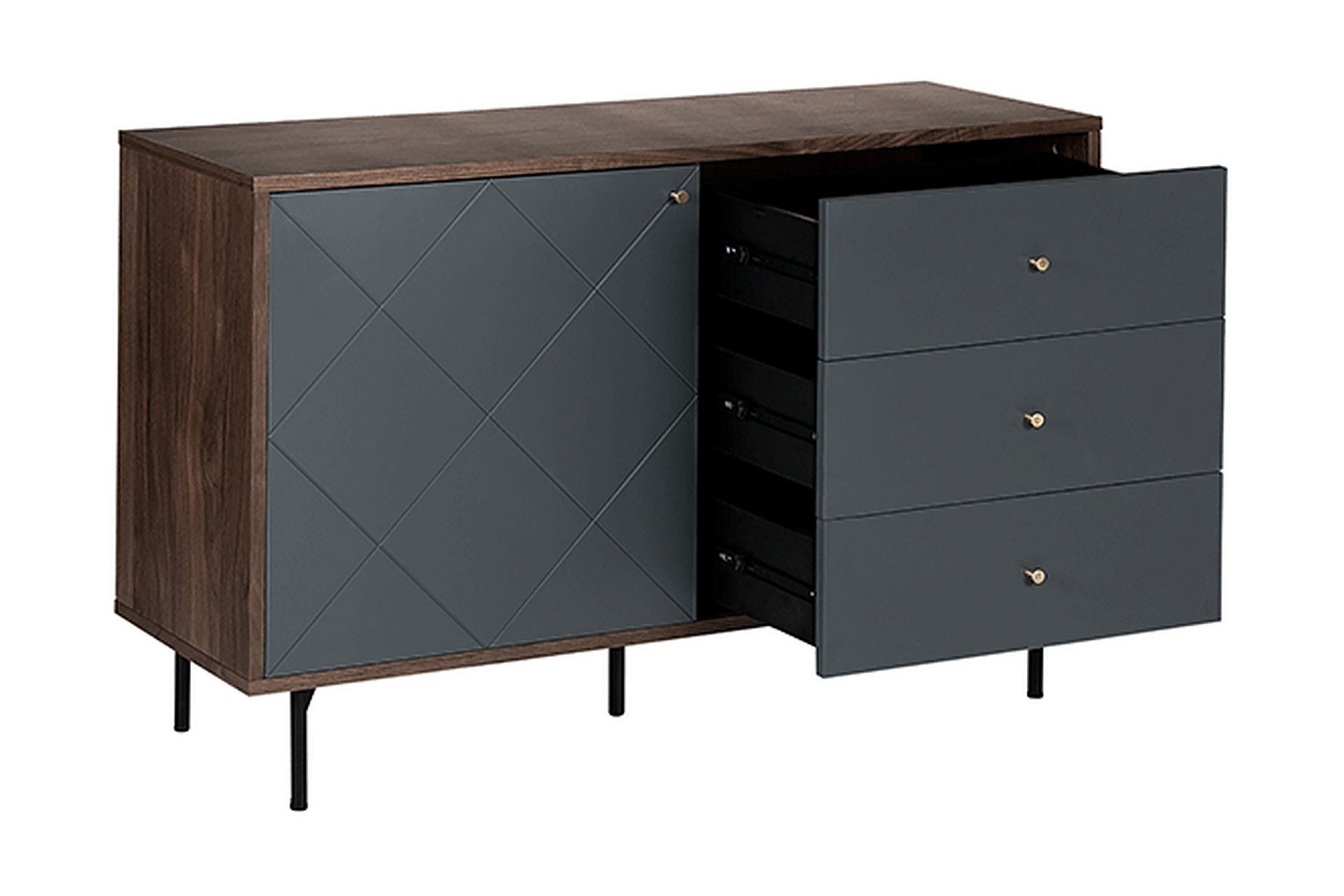 LECLERC Skänk Grå - Förvaring - Förvaringsmöbler - Skänkar & sideboards