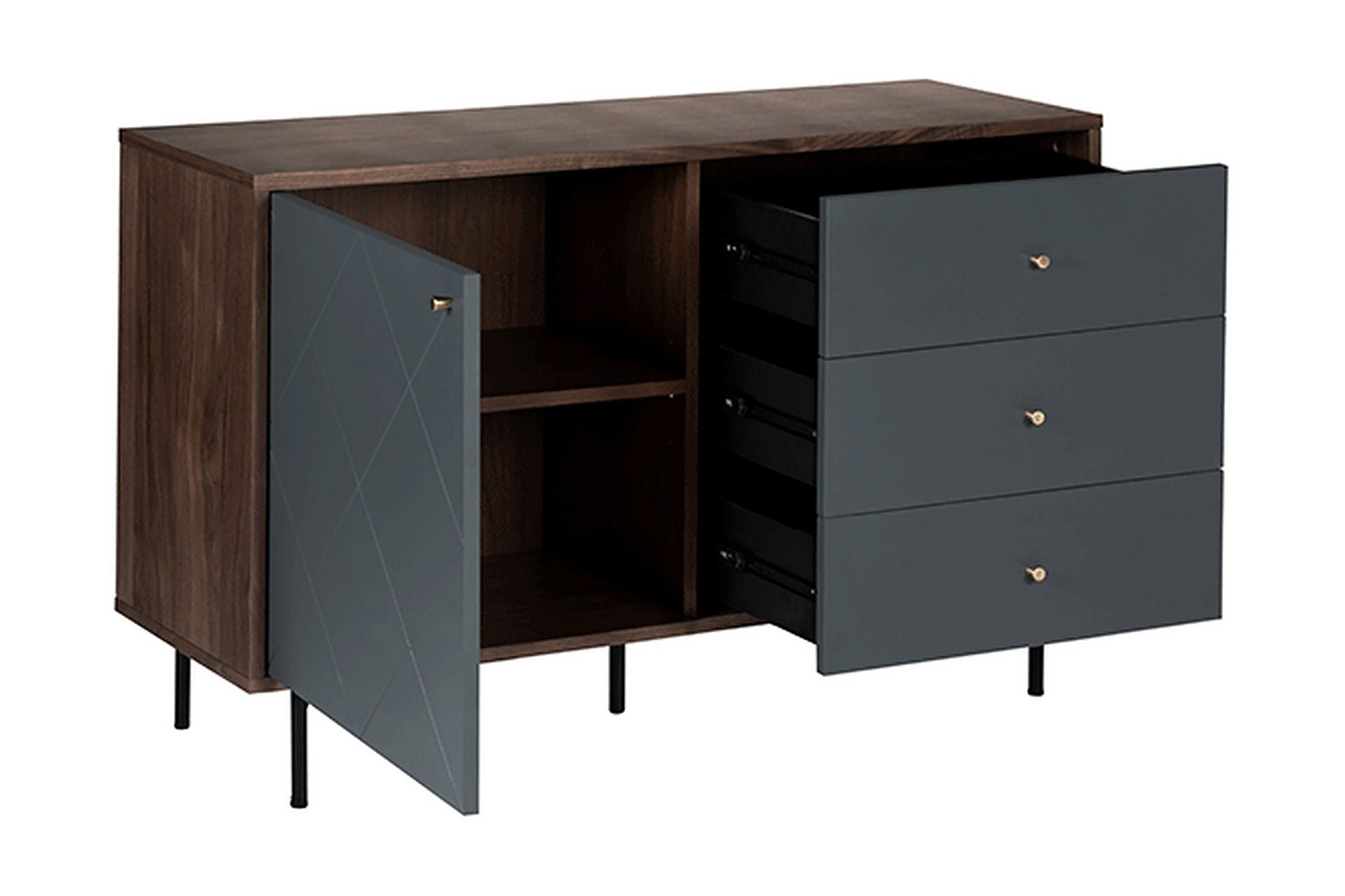 LECLERC Skänk Grå - Förvaring - Förvaringsmöbler - Skänkar & sideboards