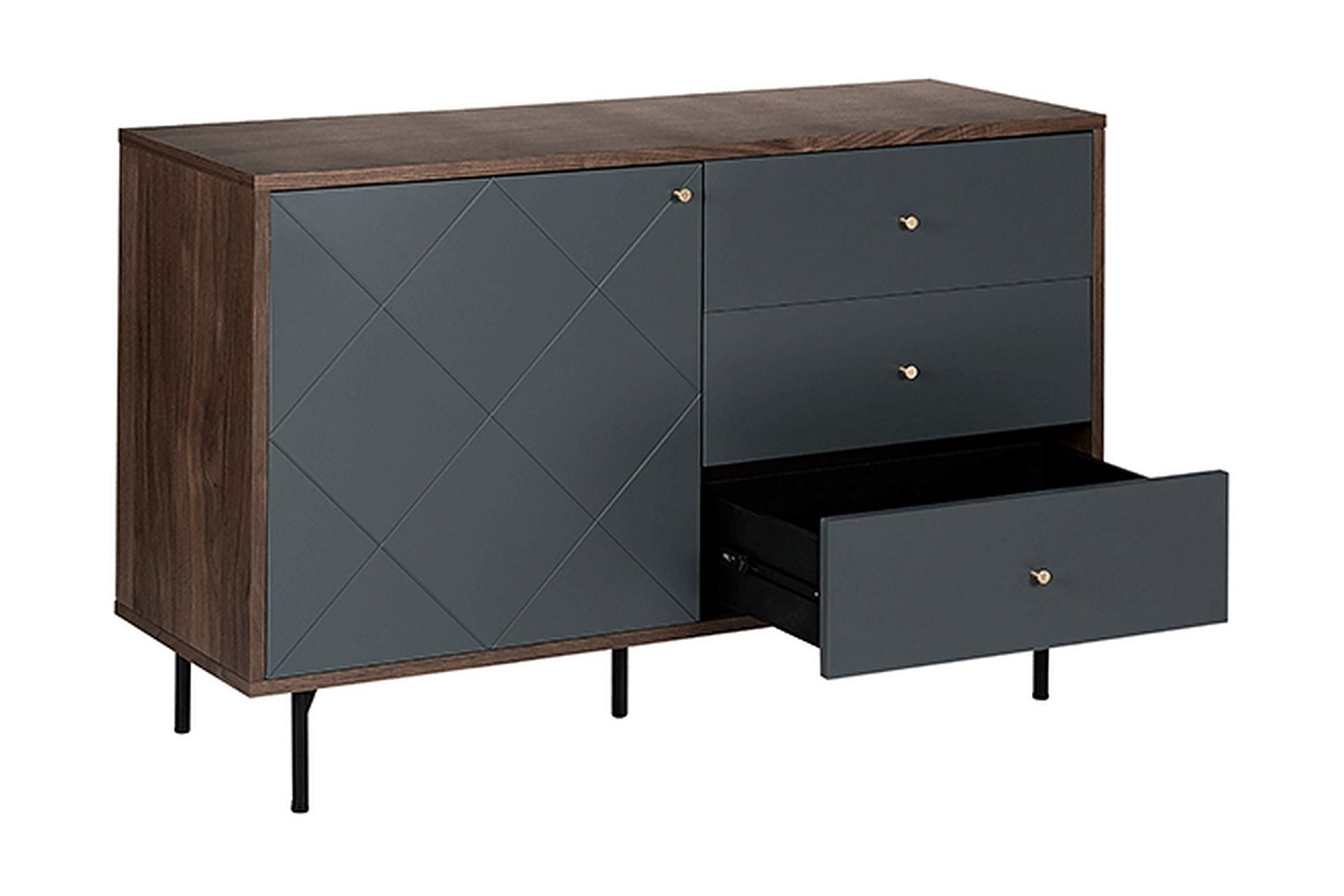 LECLERC Skänk Grå - Förvaring - Förvaringsmöbler - Skänkar & sideboards