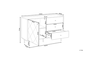 LECLERC Skänk Grå - Förvaring - Förvaringsmöbler - Skänkar & sideboards