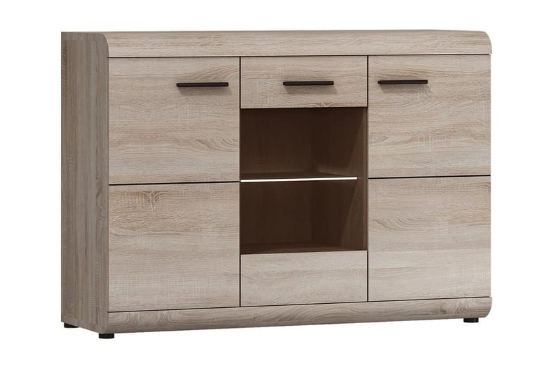 Link Skänk 120x42x87 cm - Beige/Grå - Förvaring - Förvaringsmöbler - Skänkar & sideboards