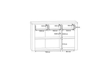 Loannia Sideboard 41x136 cm - Brun - Förvaring - Förvaringsmöbler - Skänkar & sideboards