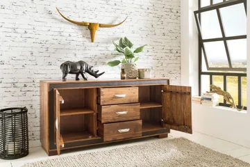 Luqman Skänk 160x44 cm - Trä/natur - Förvaring - Förvaringsmöbler - Skänkar & sideboards