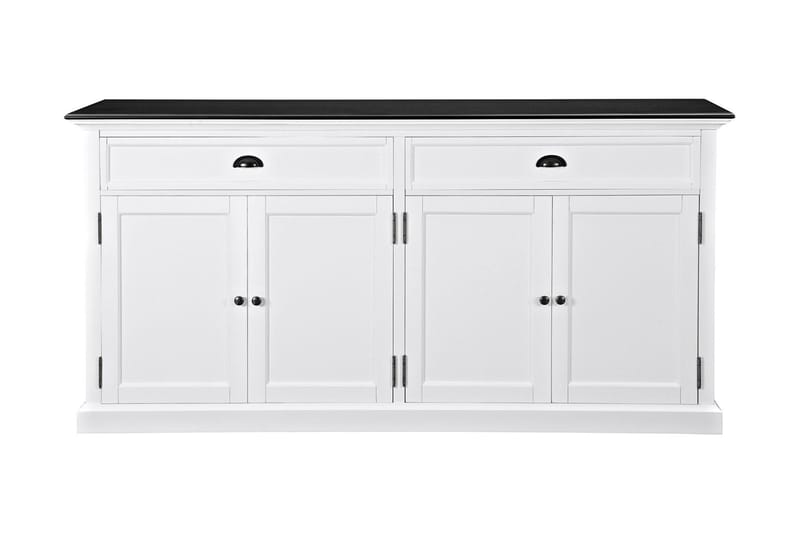 MACKAY Skänk 170 4 Dörrar 2 Lådor Vit/Svart - Skänkar & sideboards