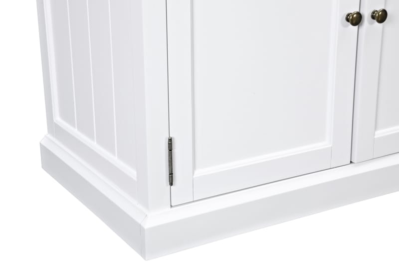 MACKAY Skänk 170 4 Dörrar 2 Lådor Vit/Svart - Förvaring - Förvaringsmöbler - Skänkar & sideboards