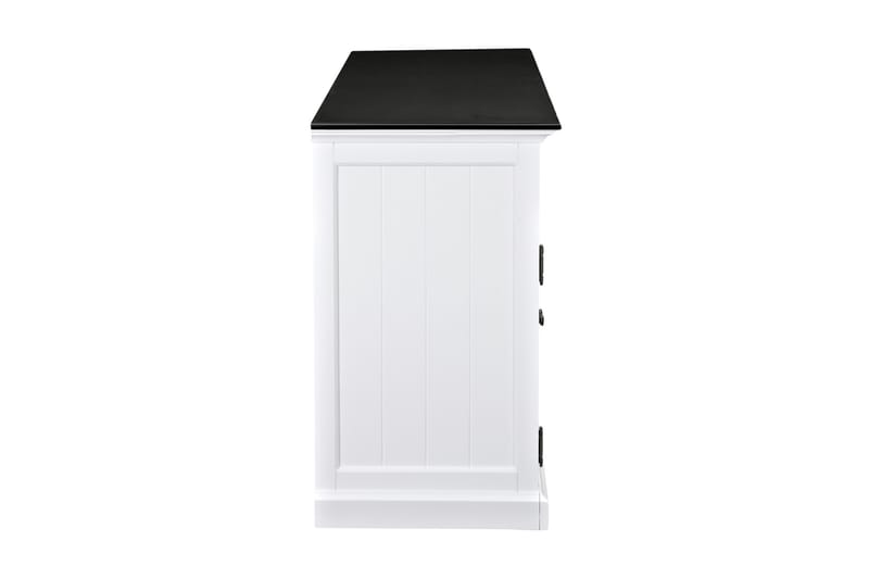 MACKAY Skänk 170 4 Dörrar 2 Lådor Vit/Svart - Förvaring - Förvaringsmöbler - Skänkar & sideboards
