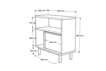 Manuja Skänk 60 cm - Valnöt - Förvaring - Förvaringsmöbler - Skänkar & sideboards