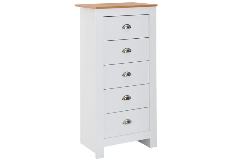MAZI Sideboard 39 cm Rektangulär Vit/Natur - Förvaring - Förvaringsmöbler - Skänkar & sideboards