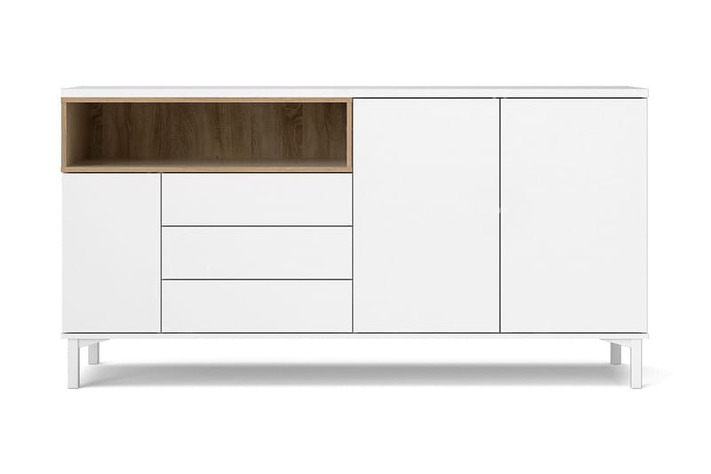 MELE Skänk 176 Vit/Brun - Förvaring - Förvaringsmöbler - Skänkar & sideboards