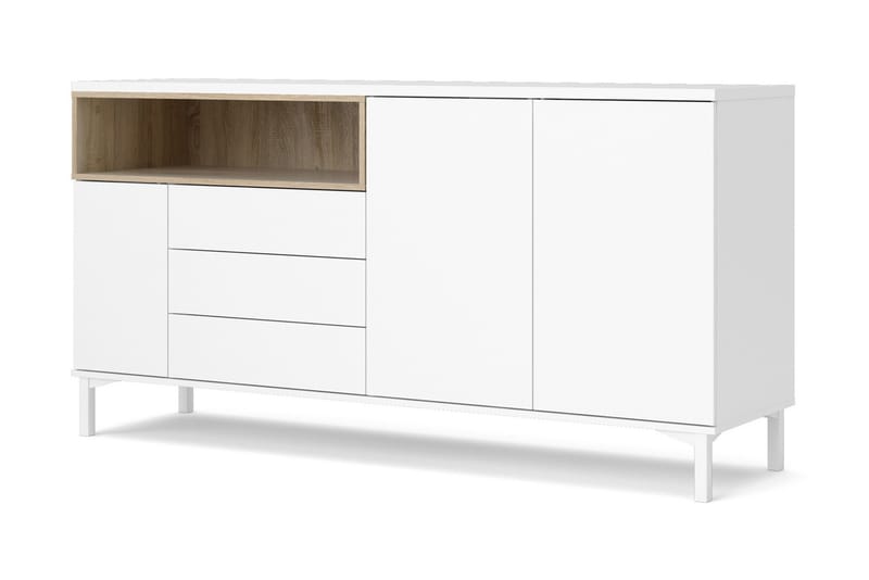MELE Skänk 176 Vit/Brun - Förvaring - Förvaringsmöbler - Skänkar & sideboards