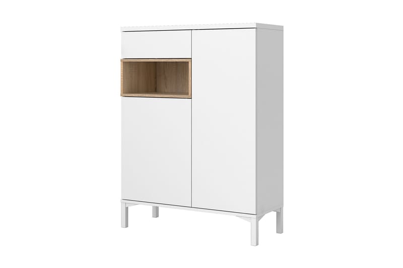 MELE Skänk 89 Vit/Ek - Skänkar & sideboards